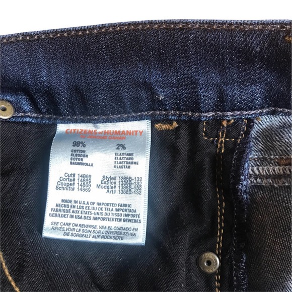 CITIZENS OF HU'MANITY Dani Cropped Straight Leg Women's Jeans, size 26 - Picture 7 of 8